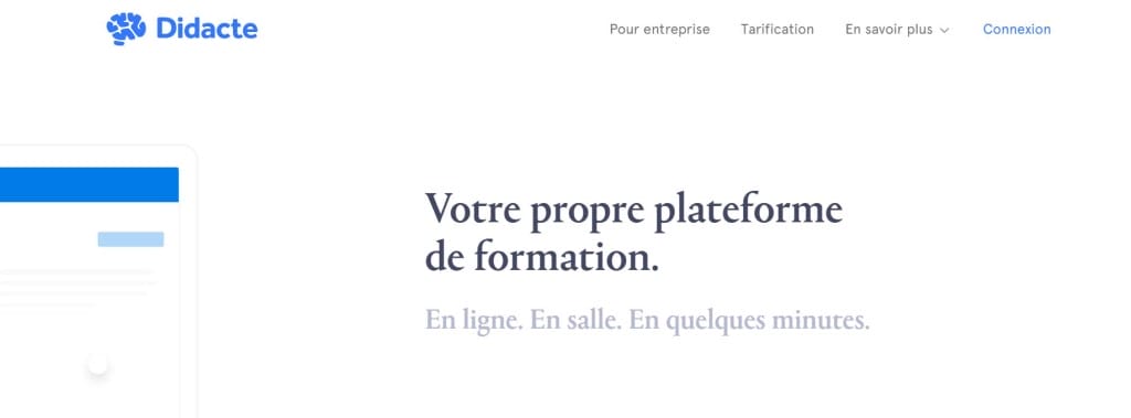 Didacte plateforme formation