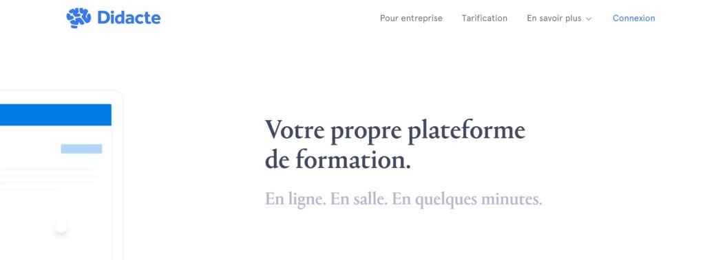Didacte plateforme formation