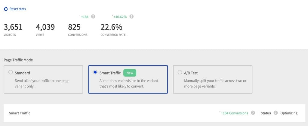 SmartTraffic unbounce