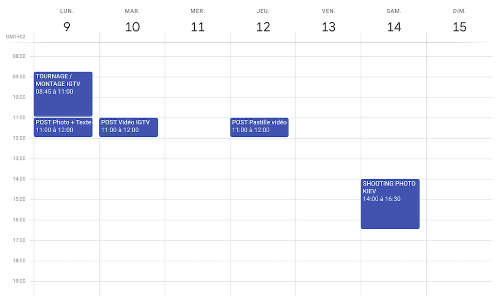 calendrier editorial creation contenu