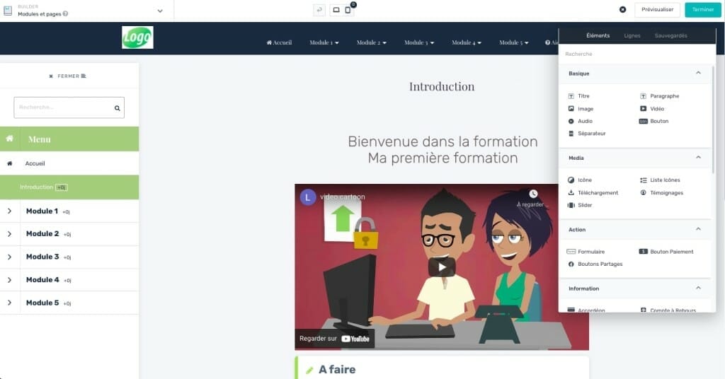 creer formation avec learnybox