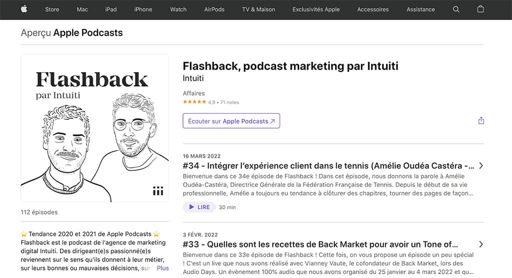 podcast marketing flashback intuiti
