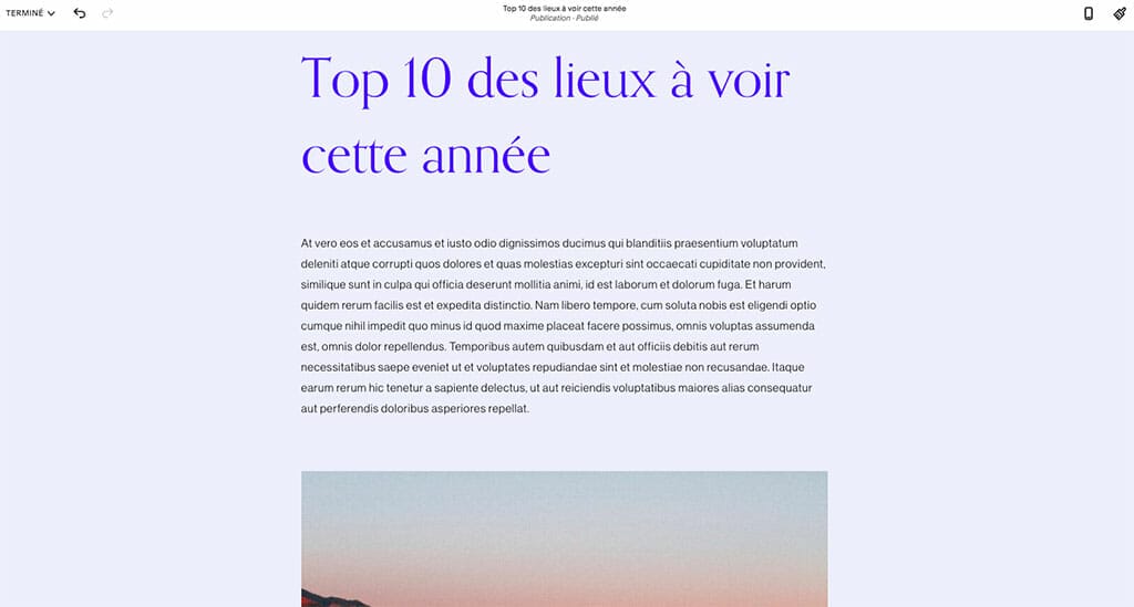 ecrire article blog editeur