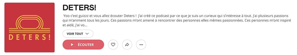 deters podcast developpement personnel