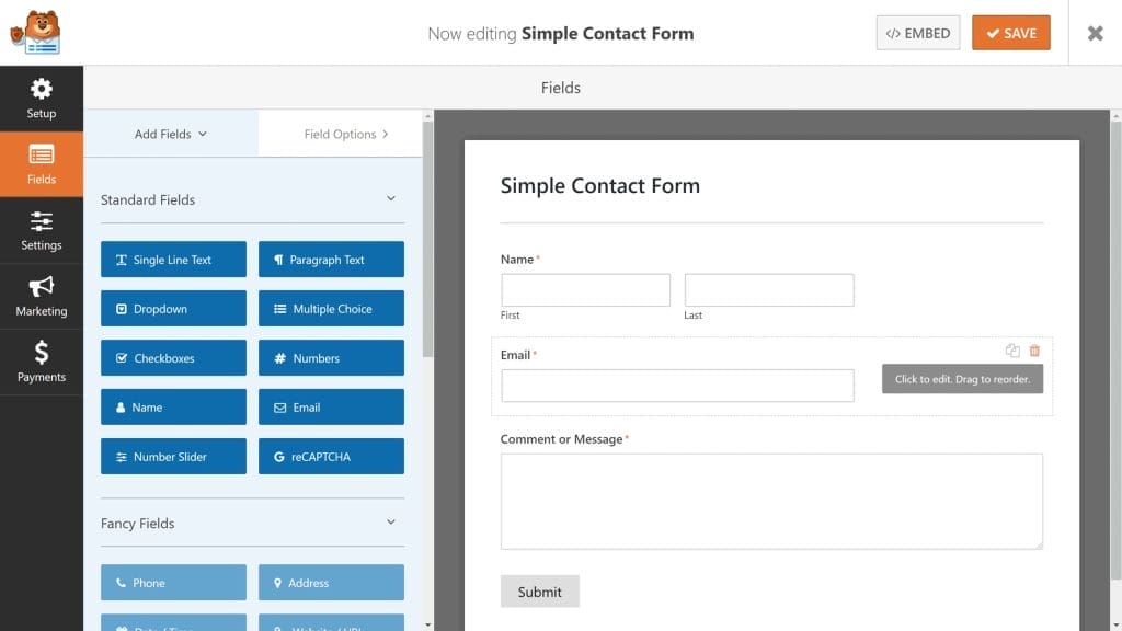 contact form 7 wordpress formulaire creer gratuit
