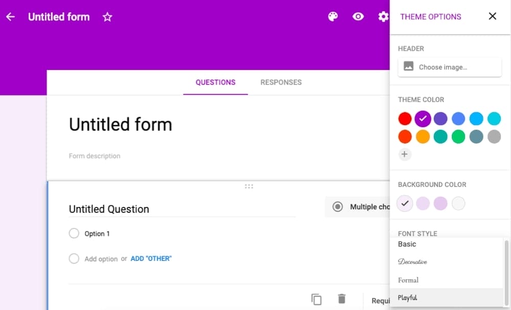 google forms outil pour creer formulaire