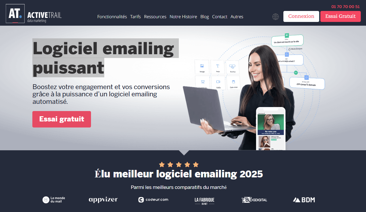 ActiveTrail Logiciel emailing puissant