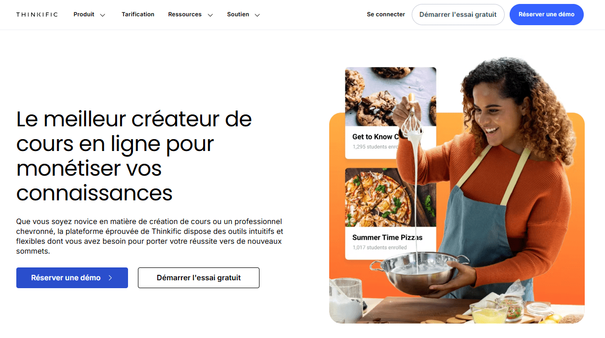Créer un cours thinkific