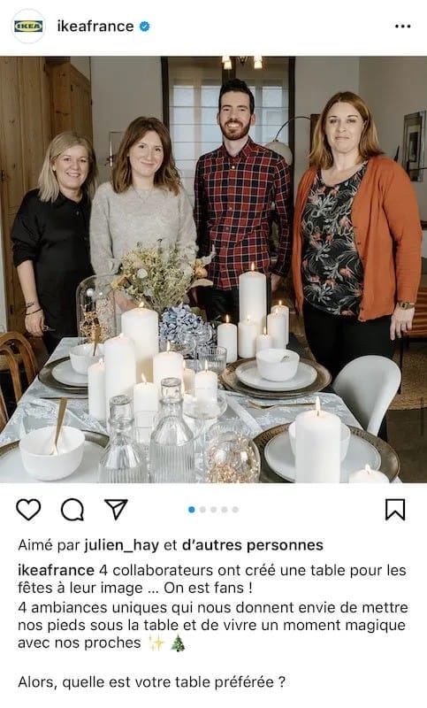 Présenter la team