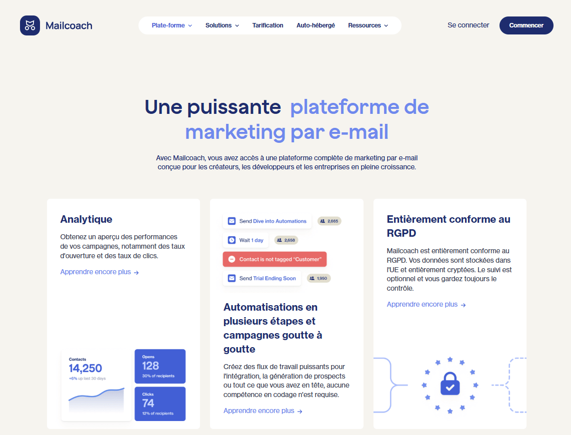 mailcoach plateforme de marketing par e-mail