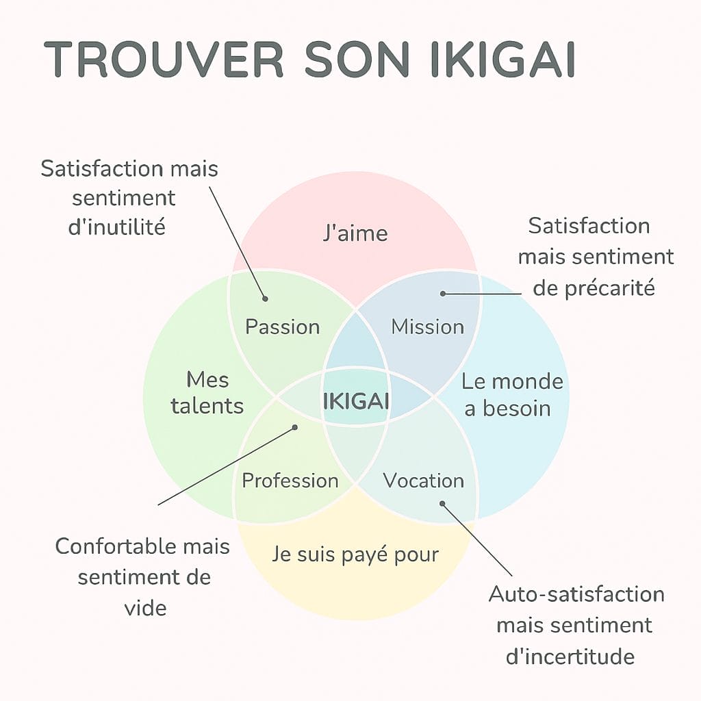 ikigai modele schema rosace